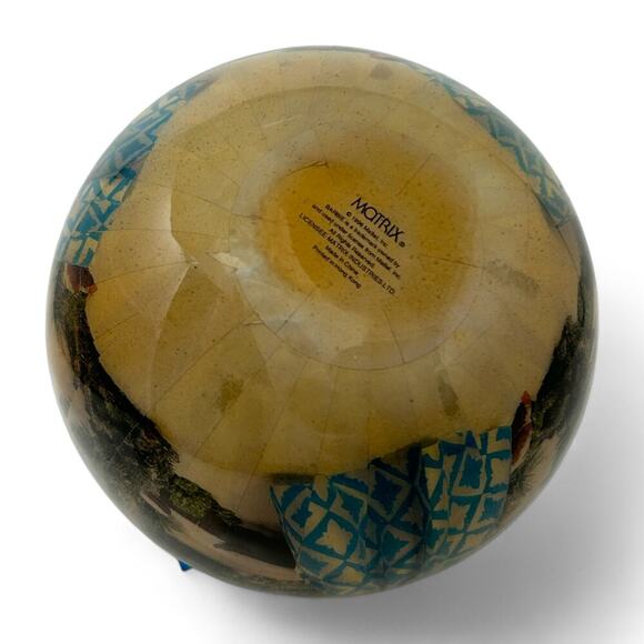 Holiday Barbie Christmas Ornament 3.5" Round Decoupage by Matrix in 1996 Vintage - Picture 6 of 16